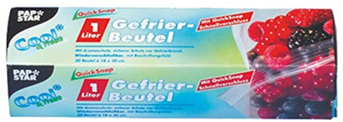 Papstar Gefrierbeutel QuickSnap/14194 270x280mm 3l Inh.15