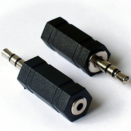 3.5mm Stereo Jack Plug to 2.5mm Mono Socket Adapter/Converter - Headphone