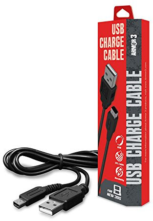 Armor3 - Cable adaptateur chargeur USB pour console de jeu Nintendo 2DS/3DS/New 2DS XL/New 3DS XL/New 3DS/3DS/DSI/DSI XL