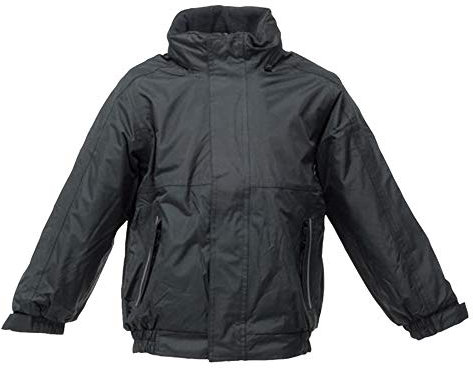 Regatta Kids Dover Jacket Black/Ash 9 - 10 (27â€)