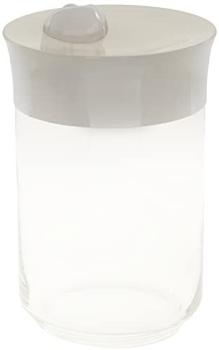 BUGATTI 22-155/10 Acqua Bocal Acier INOX/Porcelaine Blanc 11,5 x 11,5 x 18 cm