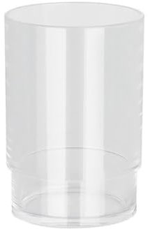 Spirella Zahnputzbecher Zahnbürstenhalter Nyo Acryl 6,5x9,5 cm Transparent