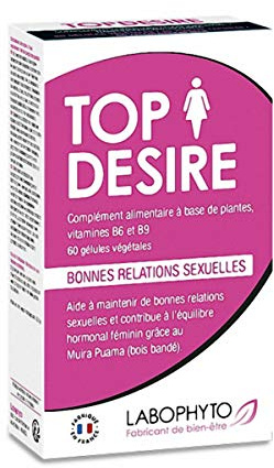 Labophyto Topdesire (60 Kapseln) - die natürliche Lösung für intensivere Lust und Befriedigung - Nahrungsergänzungsmittel zur Steigerung der sexuellen Erregung und intensiveren Höhepunkte
