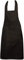 Clay Roberts Chefs Apron, Black, Cooking and Baking Apron for Men and Women, Double Pockets, Kitchen Butchers Aprons, BBQ & Catering Bibs, Cooking Tabards