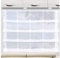 SeGaTeX home fashion Raffrollo Raffstore „Svea“ weiß 56 cm hoch | 3 Feste Falten | Fertiggardine für Caravan Wohnwagen | incl. PVC Flachprofil