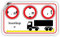 LKW/Breite/Höhe/Gewicht/Länge/Piktogramm