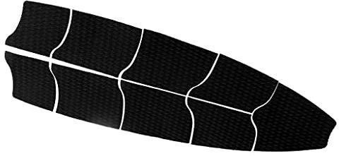 9X Surfboard Traction Pad Matte Surfbrett Surfboard Pads für Surfen Surf, Schwarz
