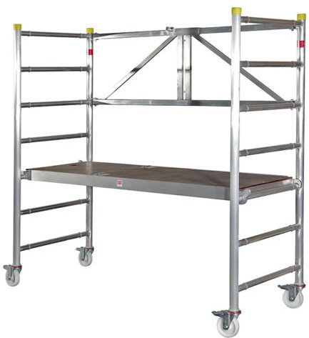 MÜBA Alu Rollgerüst Boy 2, erweiterbar, Fahrgerüst, Klappgerüst, Faltgerüst
