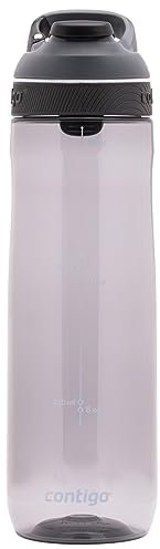 Contigo Cortland Autoseal Water Bottle, Large BPA Free Drinking Bottle, Leakproof Gym Bottle, Ideal for Sports, Bike, Running, Hiking, 720 ml, Smoke Gray