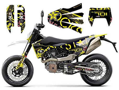 race-styles Aufkleber kompatibel mit Husqvarna 701 Supermoto | Dekor Design Rockstar