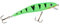 Balzer Matze Koch Wobbler UV Booster 9cm 9g Flachläufer, Farbe:Green Fire Tiger