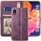 YATWIN Compatible with Samsung Galaxy A10 Case, Flip Wallet Leather Case with Card Slot and Shockproof Function Kickstand Phone Cases Cover for Samsung A10 - Wine Red