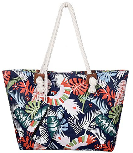 MASADA Badetasche XXL Familie Strandtasche Damen Beach bag groß mit Reißverschluss - Holiday Escape