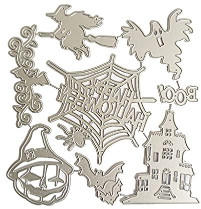 SHUIXIN Stanzschablone, Halloween-Metall-Stanzformen, Schablone, DIY, Scrapbooking, Album, Papierkarten, Vorlage, Präge, Dekoration