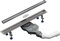 Aquabad® Edelstahl Duschrinne - Slim Pro | Länge 80 cm | Komplett Set inkl. Abdeckung/Blende: Befliesbare Mulde | Siphon und Haarsieb