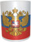 U24 Tasse Kaffeebecher Mug Cup Flagge Russland mit Adler