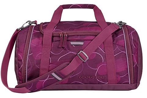 coocazoo Sporttasche „Berry Bubbles“, rosa-pink, Hauptfach, Nasswäschefach, Seitentasche, Reflektoren, 20 Liter, ab der 3. Klasse