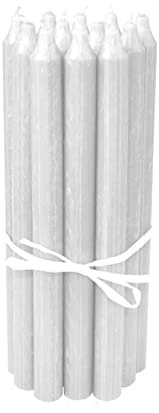 LUMELY dänische Premium Stabkerzen Weiß, 12er Pack, Höhe 29cm, Ø 2,2cm, Brenndauer ca. 14 Stunden, zylindrische Leuchterkerzen, Deko Kerzen Set, Kerzen Skandinavisch