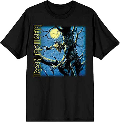 Iron Maiden T Shirt Fear of The Dark Album Tracklisting Official Mens Black S