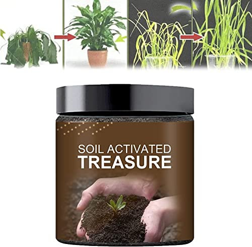 Soil Activated Treasure-You'll be amazed!Organic Soil Conditioner Premium Soil Activators for Raised Beds,Planting Mix,Lawns and Gardens (100g, 1pcs)