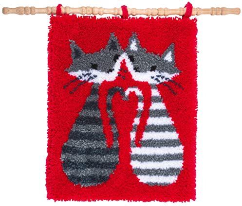 Vervaco Latch Stitch Kit, Cotton, Off- White, ca. 43 x 54 cm
