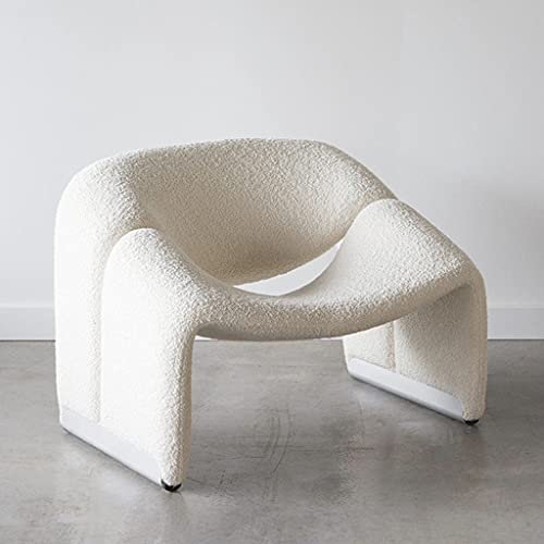 PURRL Klassischer Retro-Stuhl, Einzelsofa, Lounge-Sessel, Wabi-Stil, Einzelsessel, Netzstuhl, rot Little Surprise