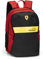 FERRARI KIDS - Zaino Scuola Media e Elementare con 2 Ampi Spazi Centrali a Zip e Spallacci Regolabili, Vano Frontale a Zip e Tasche Laterali - 32x43Hx23