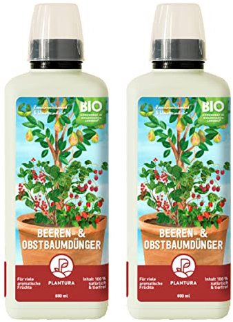 Plantura Bio-Beeren- & Obstbaumdünger, organischer Flüssigdünger, 1,6 L