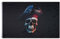 bandera Pirata con 2 ojales de metal - bandera con Calavera 90 x 150 cm (Bandera pirata)