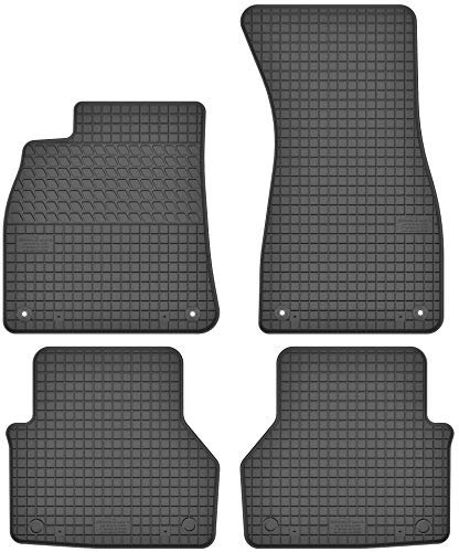 Maßgefertigte Auto Gummimatten, kompatibel mit Audi A6 C8 von 2018 bis Jetzt - 4 teilige Gummifußmatten Set, Geruchlos & Abriebfest, Hochwertige Fußmatte Auto Accessoires