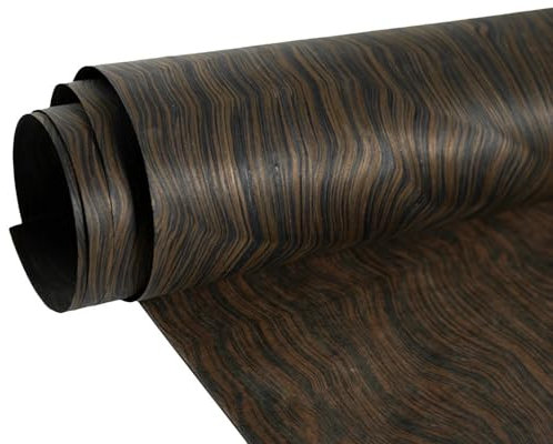 Yinxi 1 Rouleau de placage de Bois d'écorce de Racine d'ébène, Technologie L:2.5 mètres Largeur: 58cm épaisseur: 0.2mm