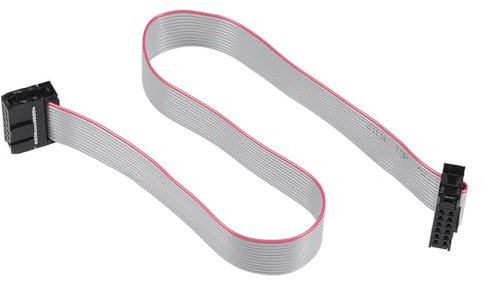 DMiotech 5 Pack Long 30CM 2.54MM Flat Ribbon Cable IDC 12 Pin Connector