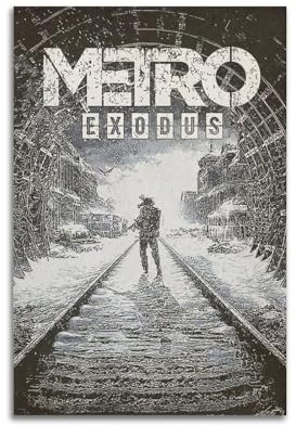 Metro Exodus Spiel-Poster, dekoratives Gemälde, Leinwand-Wandposter und Kunstdruck, modernes Familienschlafzimmer-Dekor-Poster, 20 x 30 cm