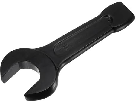 sourcing map 80mm Open End Impact Spanner, High Tensile Steel Single Head Wrench Hand Tool
