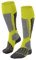 FALKE Women's SK1 Comfort W KH Wool Silk Warm Thick 1 Pair Skiing Socks, Yellow (Sulfur 1084), 5.5-6.5
