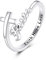 VONALA Glaube Kreuz Ringe 925 Sterling Silber Verstellbarer Glaube Hoffnung Liebe Ring Religiöser Schmuck Geschenke für Frauen Männer