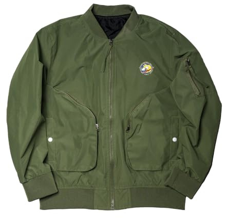 Starforged Acecombat Trigger Themed Jacket Strike Wyvern Driver's Outdoor X02s Clothing, Green, Medium-4X-Large