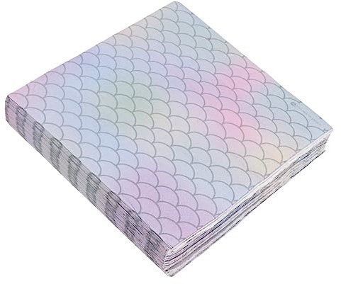 COLLBATH Servietten Mit Meerjungfrauenmotiv Bunte Partytaschentücher Einweg Papiertücher Für Feiern Bankette Und Dekoration