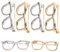 TOGEVAL Lot De 6 Jolies Broches Épingles À Lunettes Pour Femme Bijoux Pour Tenue