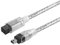 Herfair Câble FireWire IEEE 1394B, 9 broches vers 4 broches mâle vers mâle, adaptateur de transfert de données, convertisseur FireWire 400 DV iLink pour ordinateur portable vers caméscope, caméra DV