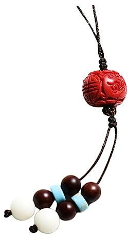 UKCOCO 1pieza Colgante De Teléfono Chino De Estilo Tradicional Perlas Accesorio De Decoración Para Móvil Llavero o Mochila Suerte y Prosperidad