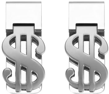 JDCMEI 2 Piezas Pinza Billetes, Clip de Dinero, Pinzas para Billetes Acero Inoxidable, Pinzas para Billetes para Hombre con Paquete de Regalo para Tarjeta de Crédito, Efectivo, Tarjeta de Visita