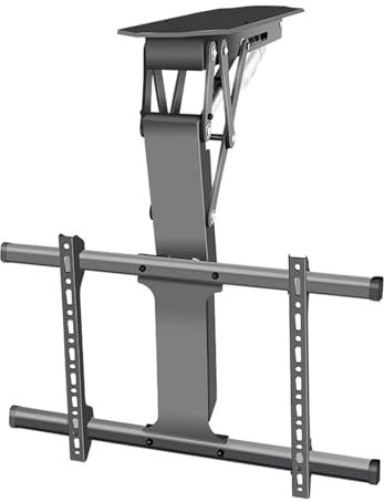 UIHMSWYAL Decken-TV-Lift, Fernbedienung, drehbare Halterung, 50–75 Zoll, Halterung, verstellbar