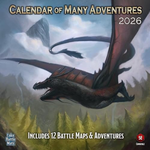 Loke Battlemats | Calendar of Many Adventures 2026 | Calendar 2026