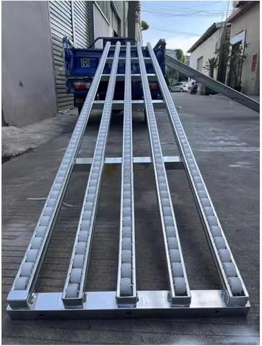 Tragbarer, nicht angetriebener Fördertisch, 200 cm, leichtes Rollensystem, ABS-Kunststoff, ideal für effiziente Materialhandhabung und Transport