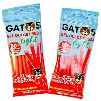Regaliz Gatos Fresa Light Bolsitas 20 un