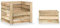 SDWEHO7 2er-Set Outdoor Sitzgruppe Balkon Lounge Möbel Outdoor Gartensofa Gartenmöbel Set aus Paletten Imprägniertes Kiefernholz