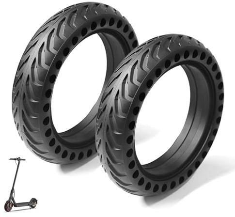 DecacnX 8,5 Zoll Reifen Scooter Vollgummi für Xiaomi Pro2/1S/M365/Pro/Mi3, Vollgummireifen E Scooter 8,5 x2.0 Zoll, Pannensicher, Langlebig & Wartungsfrei, Wabentechnologie für Gute Stoßdämpfung, 2PCS