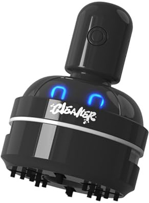 Portable Mini Desk Vacuum Cleaner with Handle, 3-Speed High Suction Power, USB Rechargeable Desktop Hoover for Keyboard, Home, Office, Car Use - Black