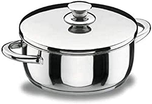 LACOR, 40016, Cacerola con Tapa Vitrocor, INOX, 32 cm